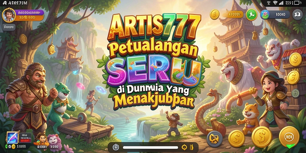 Screenshot dari gameplay ARTIS777 menunjukkan petualangan yang menarik dan penuh warna.