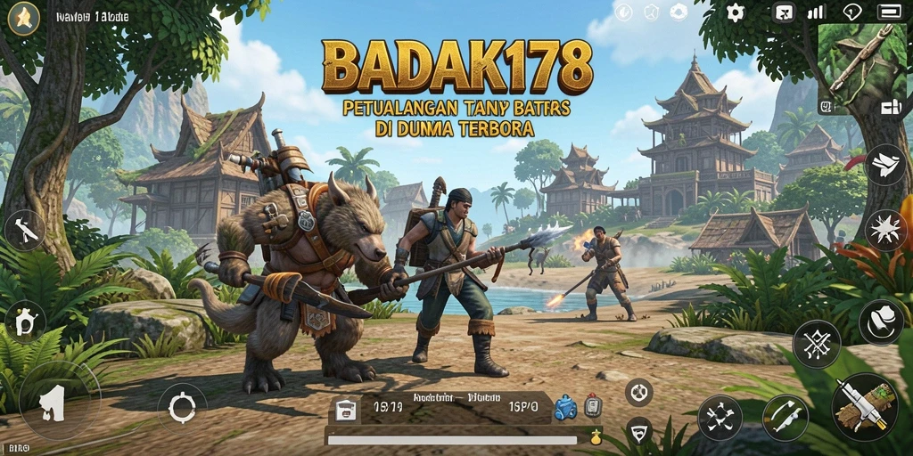Screenshot utama BADAK178 yang menunjukkan eksplorasi dunia terbuka yang menakjubkan.