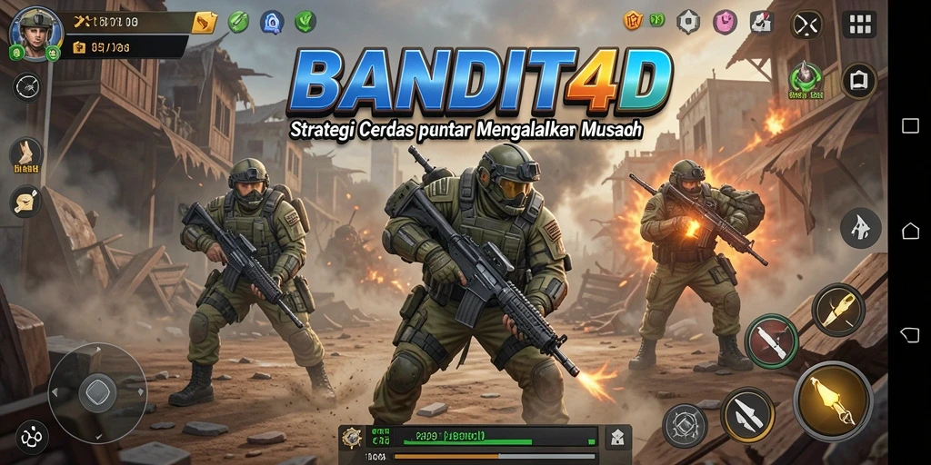 Tampilan seru gameplay BANDIT4D dengan strategi mendebarkan.