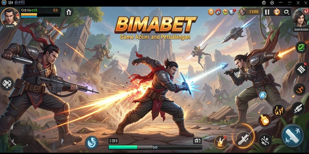 Screenshot gameplay BIMABET menunjukkan adrenalin tinggi dalam aksi.
