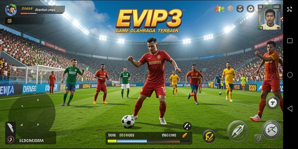 Tampilan gameplay menarik di EVIP3 dengan berbagai olahraga.
