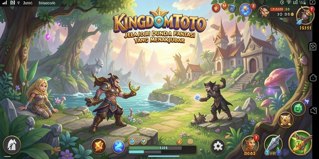 Tampilan menakjubkan dari gameplay RPG KINGDOMTOTO.