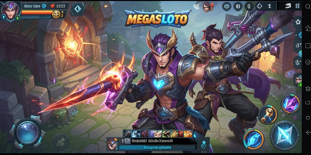 Tampilan seru gameplay MOBA di MEGASLOTO yang menyenangkan.