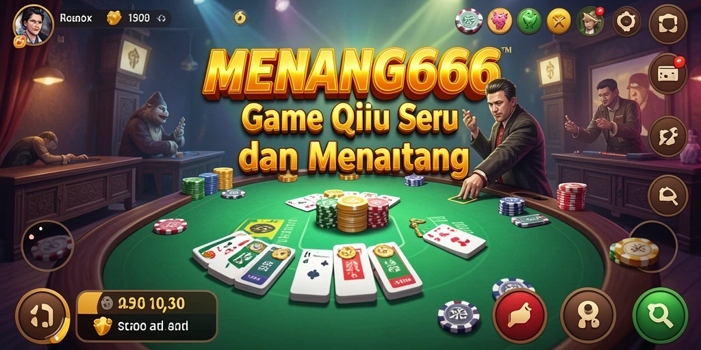 Tangkapan layar MENANG666 menunjukkan aksi bermain QiuQiu yang mendebarkan.