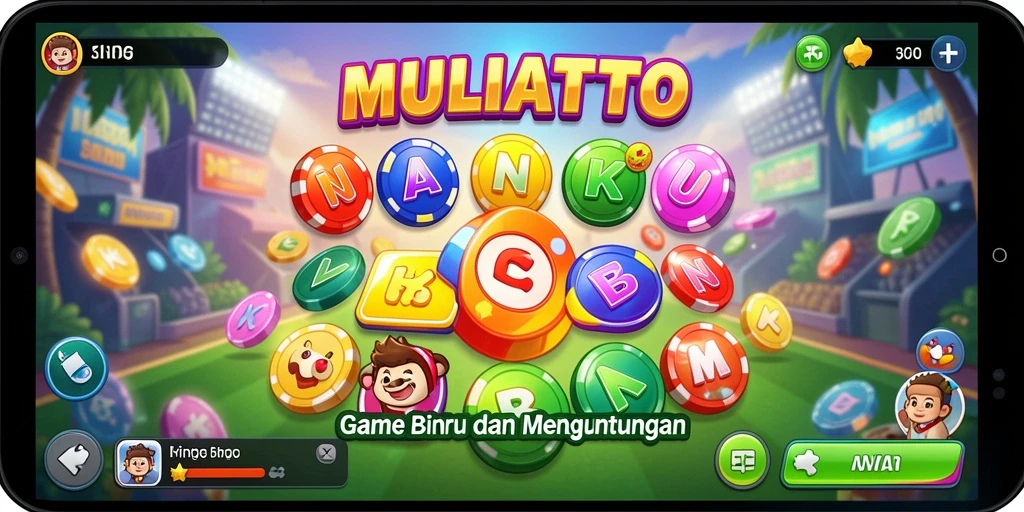 Tampilan gameplay seru dalam aplikasi Bingo MULIATOTO.