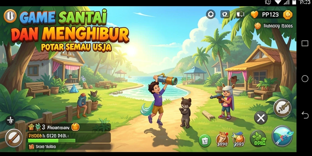 Screenshot gameplay PP123 menampilkan aksi seru dan menyenangkan.