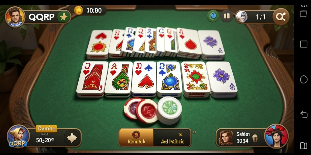 Tampilan gameplay QQRP yang menarik dan interaktif di dunia Domino.