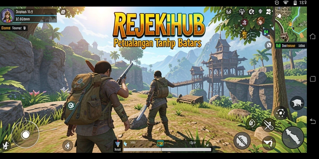 Screenshot gameplay <strong>REJEKIHUB</strong> menampilkan petualangan seru di dunia terbuka.