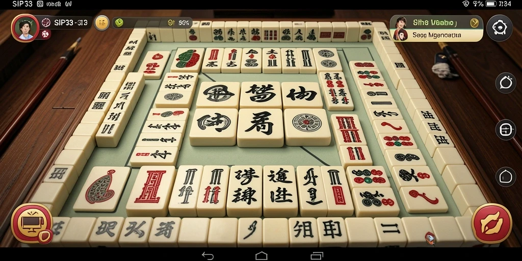 Screenshot menampilkan gameplay Mahjong yang menantang dan mengasyikkan.