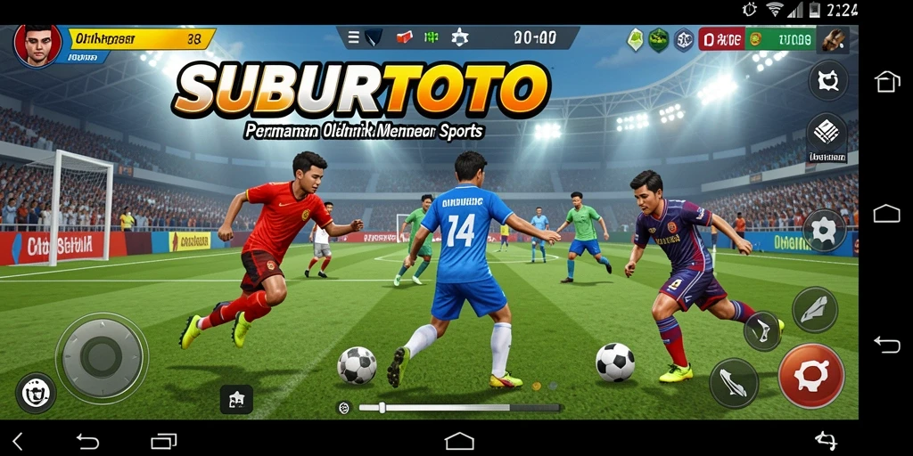 Tampilan gameplay seru dari SUBURTOTO, penuh aksi olahraga.