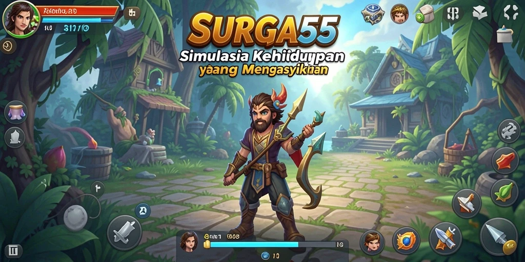 Tangkapan layar dari gameplay interaktif game Simulation.